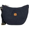 Ladies Bags BRIC'S | Bric'S Life Women'S Half-Moon Shoulder Bag Of Blue Color Fabric & Leather Blf05800.396