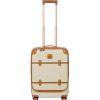 Luggage: Travel Bags And Suitcases BRIC'S | Bric'S Bellagio Carry-On Spinner Suitcase With Laptop Organizer, S Cream Color Bbg28312.014