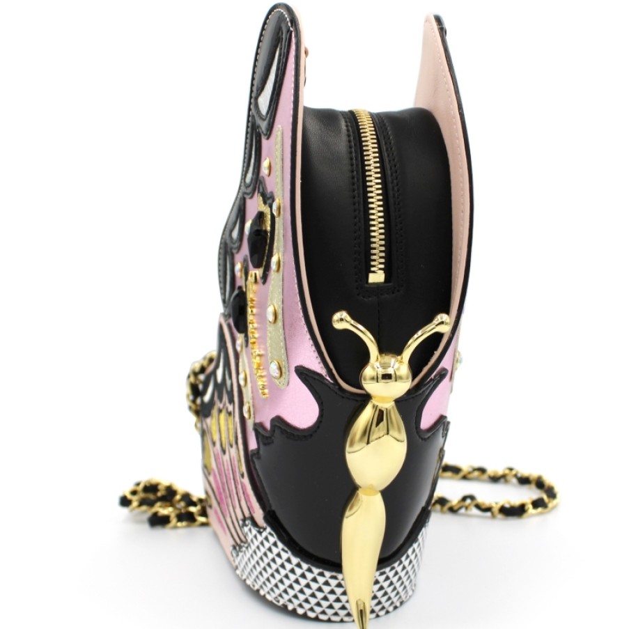 Ladies Bags Braccialini | Braccialini Temi Luxurious Designer Butterfly-Shaped Bag B13571