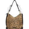 Ladies Bags ERMANNO Ermanno Scervino | Ermanno Ermanno Scervino Women'S Hobo Bag With Leopard Pattern 12401275