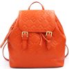 Ladies Bags ERMANNO Ermanno Scervino | Ermanno Ermanno Scervino Backpack With Embossed Logos Of Orange Leather 12400779