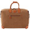 Luggage: Travel Bags And Suitcases BRIC'S | Bric'S Life Weekend Travel Bag Of Resistant Fabric & Leather Medium, Renna Blf20203.216