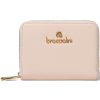 Ladies Accessories Braccialini | Braccialini Women'S Elegant Zip Around Wallet Of Beige-Pink Leather, Medium B16700-Pink