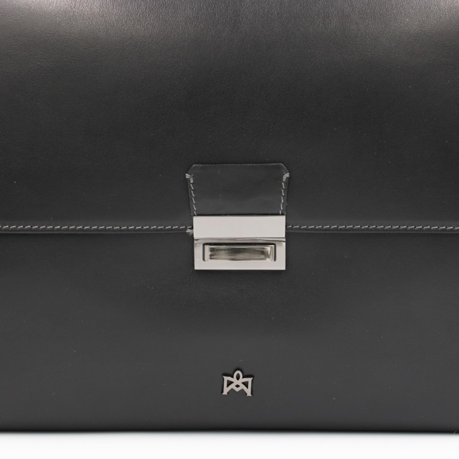 Business Bags Cuoieria Fiorentina | Cuoieria Fiorentina Black Leather Classic Briefcase For Laptop, Made In Italy Ca00005855830