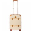 Luggage: Travel Bags And Suitcases BRIC'S | Bric'S Bellagio Cream Color Trolley Carry-On Spinner Suitcase, 4 Wheels S Bbg28301.014