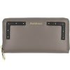 Ladies Accessories Baldinini | Baldinini Women'S Elegant Gray-Brown Leather Wallet Made In Italy 676500Va