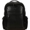 Mens Bags BRIC'S | Bric'S Luxurious Men'S Black Leather Backpack Made In Italy L Brh04660.001