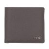 Mens Accessories TOD'S | Tod'S Men'S Luxurious Textured Gray Leather Wallet, Made In Italy Xamletc03Z0Doub400