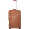 Luggage: Travel Bags And Suitcases BRIC'S | Bric'S Life Softside Trunk Trolley, 4 Wheels, Medium, 27In Height, Reindeer Brown Color Blf58139.216