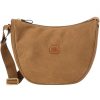 Ladies Bags BRIC'S | Bric'S Life Women'S Half-Moon Shoulder Bag Of Camel Color Fabric & Leather Blf05800.216