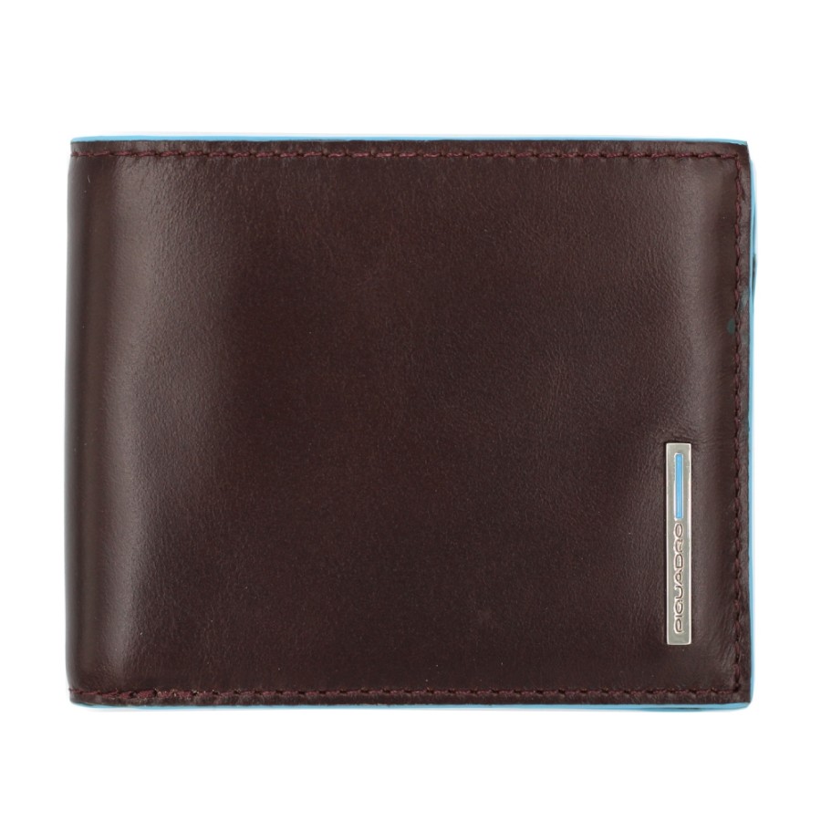 Mens Accessories PIQUADRO | Piquadro Men'S Wallet Of Brown Leather With Coin Pocket And Rfid Protection Pu4188B2R/Mo