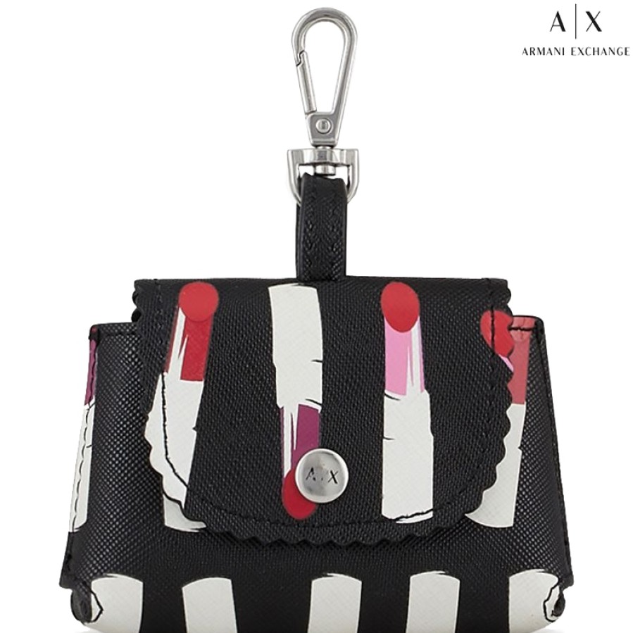 Ladies Accessories Armani Exchange | Armani Exchange Pendant For Bag - Mini Purse With Lipsticks Fantasy Print 948465-0A849-Lipstick