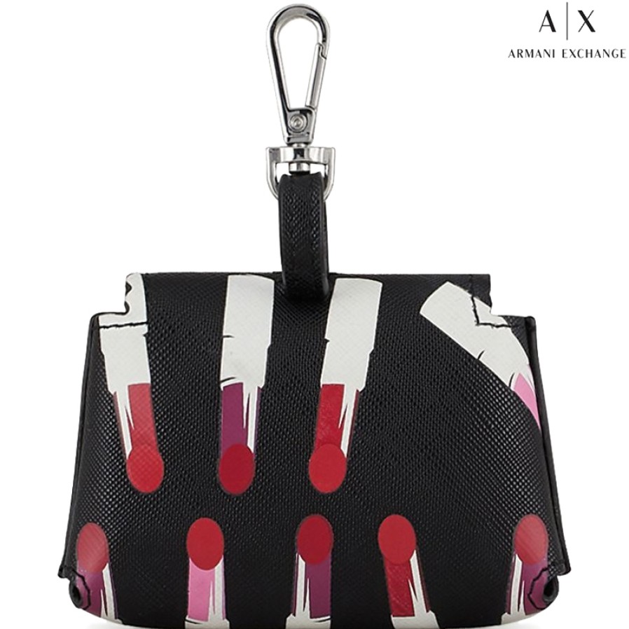 Ladies Accessories Armani Exchange | Armani Exchange Pendant For Bag - Mini Purse With Lipsticks Fantasy Print 948465-0A849-Lipstick