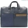 Business Bags PIQUADRO | Piquadro Men'S Blue Leather Business Bag For Laptop Ca3339W96/Blu