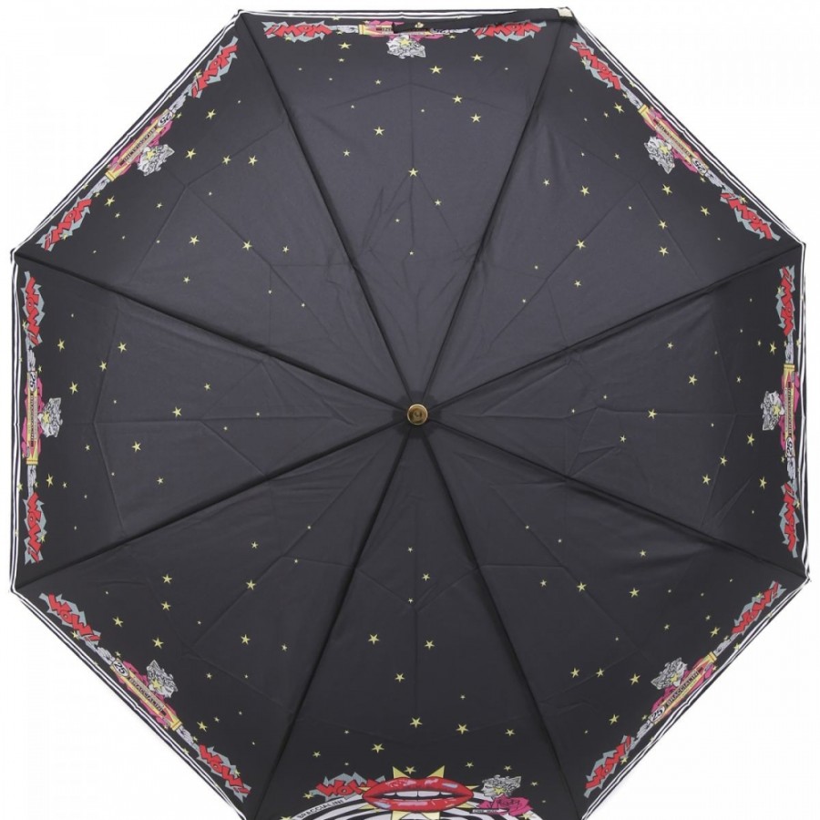 Ladies Accessories Braccialini | Braccialini Kiss Folding Rain Umbrella, With Pop-Art Pattern Bc858-2923