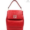 Ladies Bags Armani Exchange | Armani Exchange Elegant Matte Red Backpack With Embossed Logos 942660-Cc793-Red