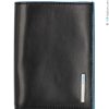 Mens Accessories PIQUADRO | Piquadro Men'S Black Leather Vertical Wallet, For Credit Cards And Banknotes Pu1393B2/N