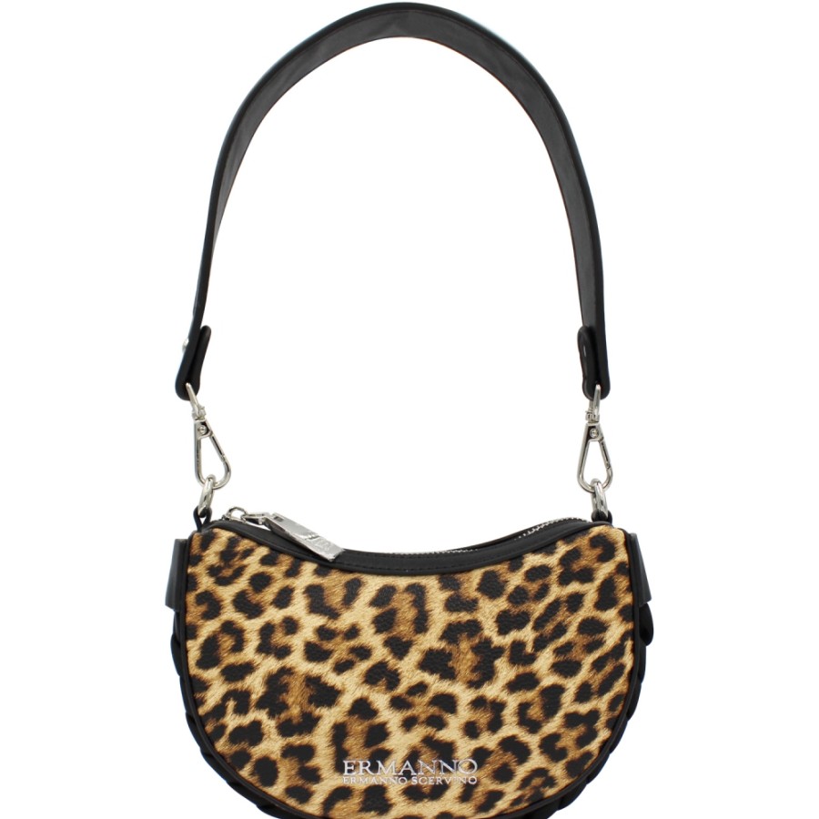 Ladies Bags ERMANNO Ermanno Scervino | Ermanno Ermanno Scervino Mini Shoulder Bag With Leopard Spotted Pattern 12401287