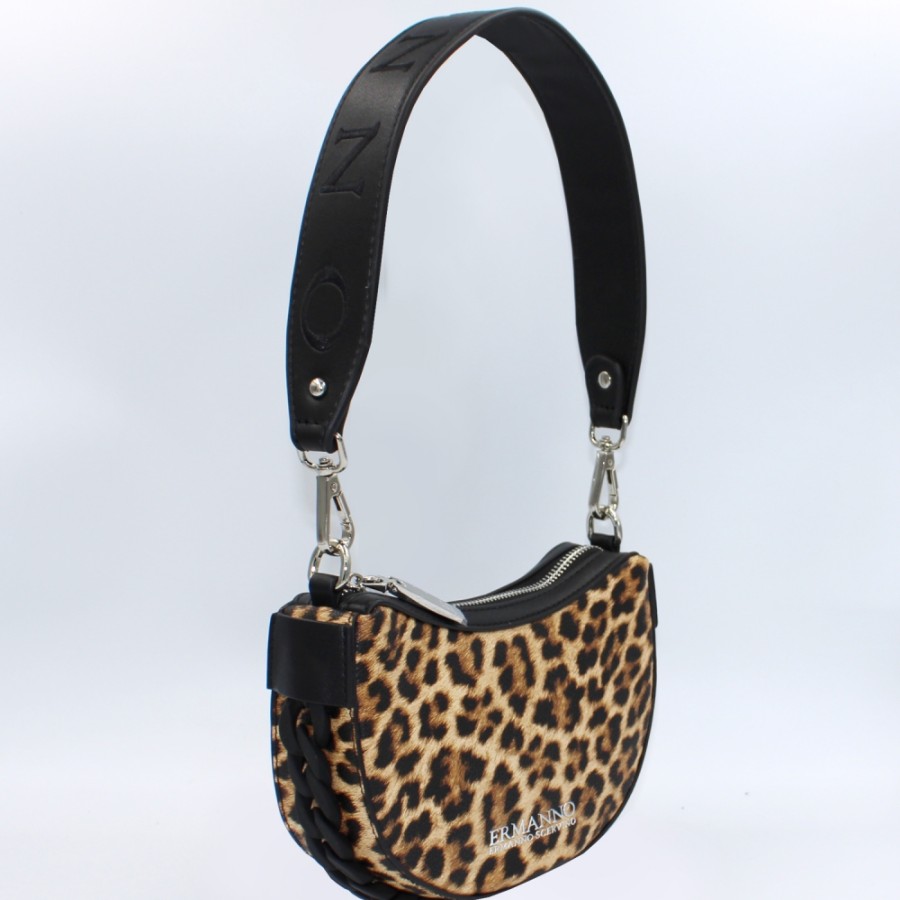 Ladies Bags ERMANNO Ermanno Scervino | Ermanno Ermanno Scervino Mini Shoulder Bag With Leopard Spotted Pattern 12401287