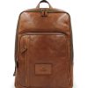 Mens Bags Cuoieria Fiorentina | Cuoieria Fiorentina Men'S Brown Vegetable Tanned Tuscan Leather Large Backpack B000005739040