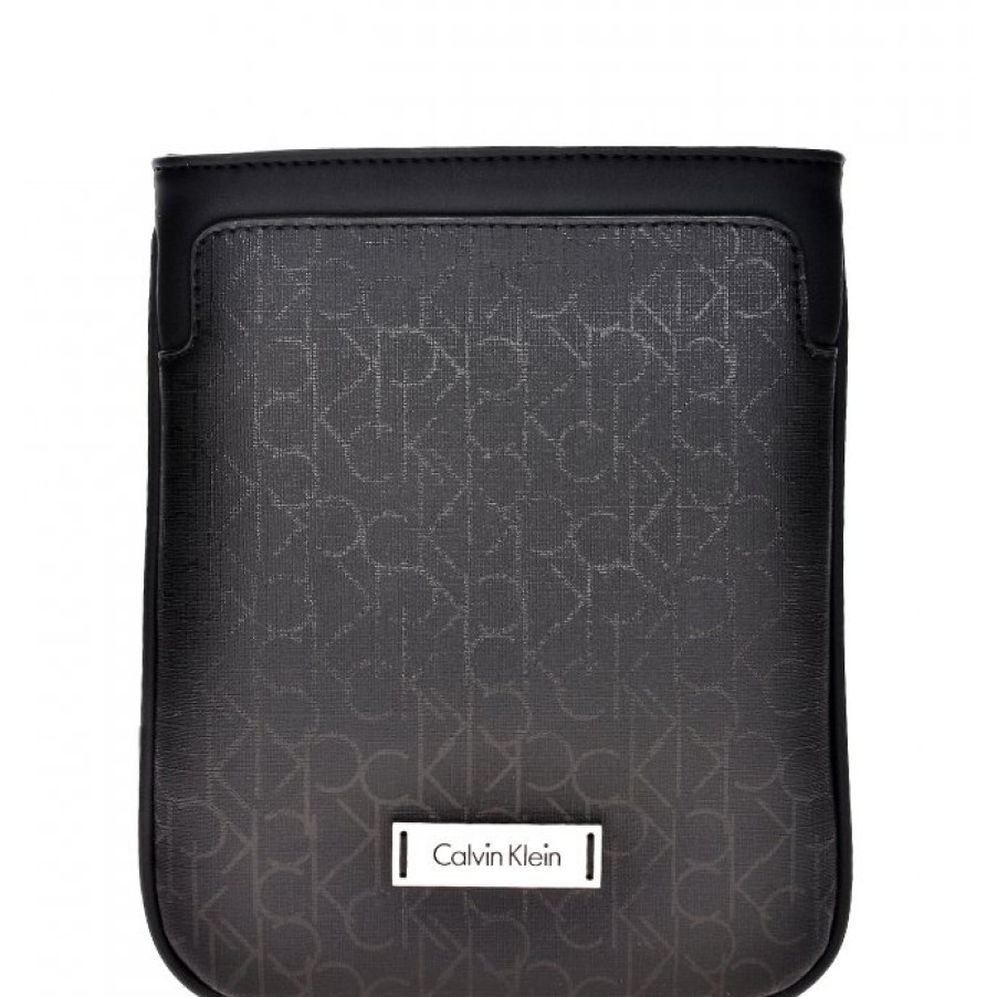 Mens Bags CK Calvin Klein | Ck Calvin Klein Mini Shoulder Bag For Men, Black Color, With Logos Pattern K50K502131-001