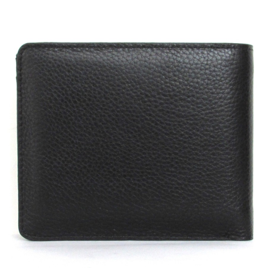 Mens Accessories J&C Jackyceline | J&C Jackyceline Black Leather Men'S Wallet With Compartment For Coins Cop168-02-Black