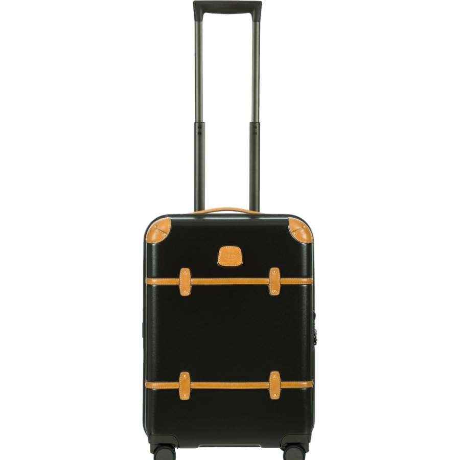 Luggage: Travel Bags And Suitcases BRIC'S | Bric'S Bellagio Olive Color Trolley Carry-On Spinner Suitcase, 4 Wheels S Bbg28301.078