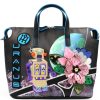 Ladies Bags Braccialini | Braccialini Designer Bag With Space-Themed Applique Of Robot And Uranium Planet B13243