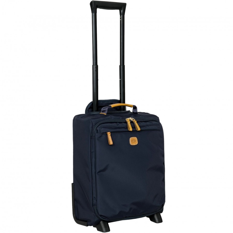 Luggage: Travel Bags And Suitcases BRIC'S | Bric'S X-Collection Blue Nylon Softside Carry-On Underseat Spinner Trunk, Xs Bxl58103.050