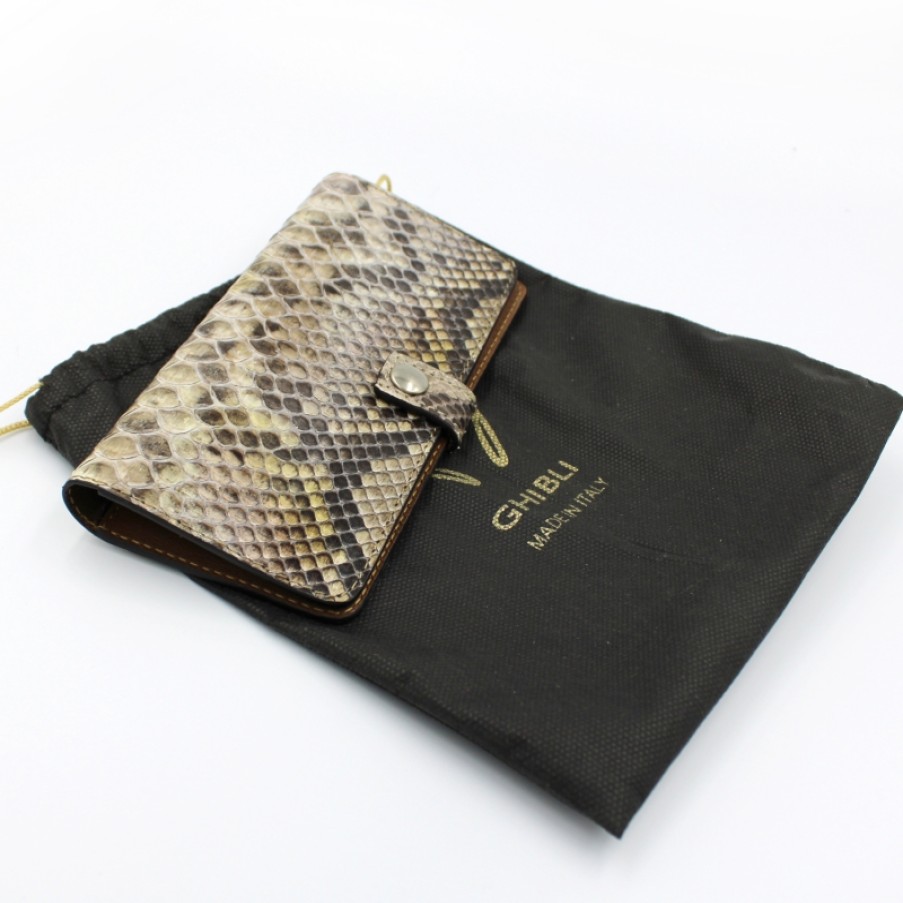 Mens Accessories GHIBLI | Ghibli Document Wallet Of Real Python Leather Made In Italy 4670