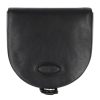 Ladies Accessories BRIC'S | Bric'S Black Leather Coin Purse In The Form Of A Horseshoe Bh109212.001