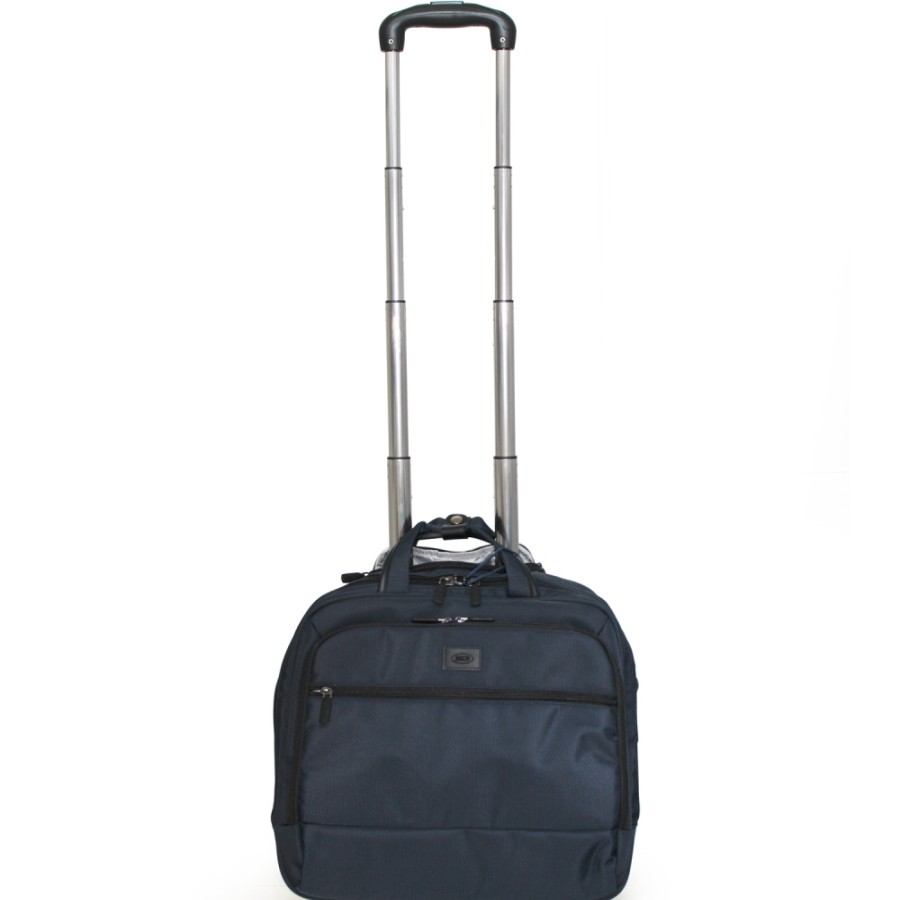 Business Bags BRIC'S | Bric'S Blue Business Pilot Case Bag, With 2 Wheels & Retractable Handle Big08127.006