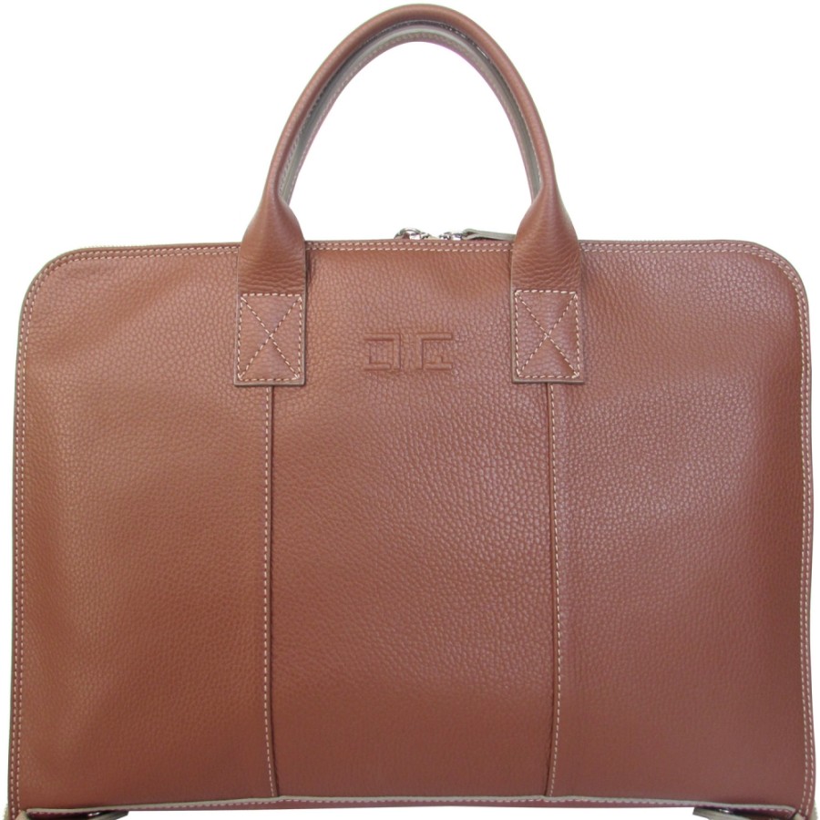 Business Bags Giani Altieri | Giani Altieri Made In Italy Men'S Leather Slim Bag For Documents & Laptop W0012B