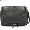 Luggage: Travel Bags And Suitcases Piquadro | Piquadro Black Leather Travel Beauty-Case Purse By3853Mo/N