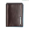 Mens Accessories PIQUADRO | Piquadro Men'S Brown Leather Wallet For Credit Cards With Money Clip Pu3890B2-Mo