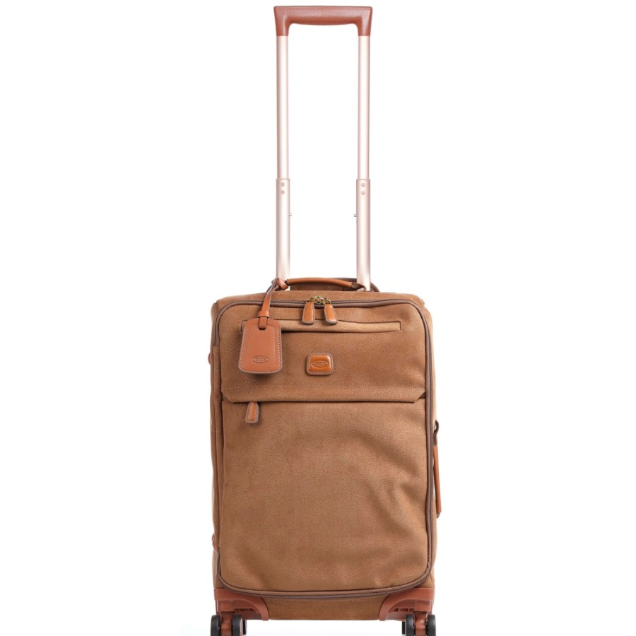 Luggage: Travel Bags And Suitcases BRIC'S | Bric'S Life Soft Side Carry-On Spinner Trunk, 4 Wheels, S 21In, Renna Ocher Color Blf58117.216