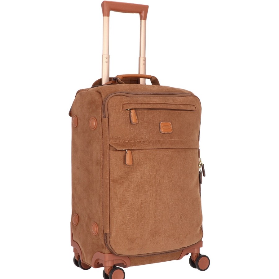 Luggage: Travel Bags And Suitcases BRIC'S | Bric'S Life Soft Side Carry-On Spinner Trunk, 4 Wheels, S 21In, Renna Ocher Color Blf58117.216