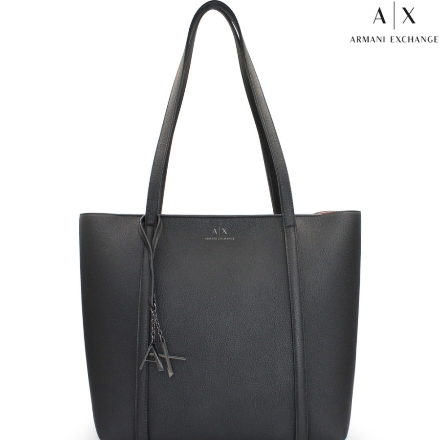 Ladies Bags Armani Exchange | Armani Exchange Black Shopper Bag 942930Cc726128261