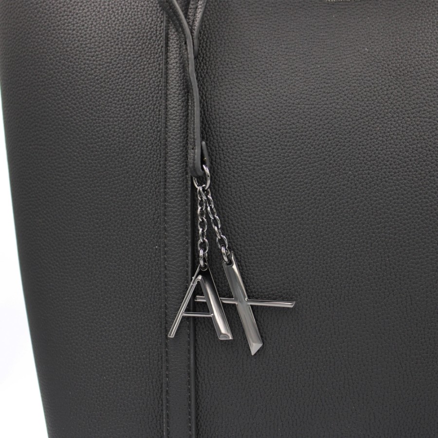 Ladies Bags Armani Exchange | Armani Exchange Black Shopper Bag 942930Cc726128261