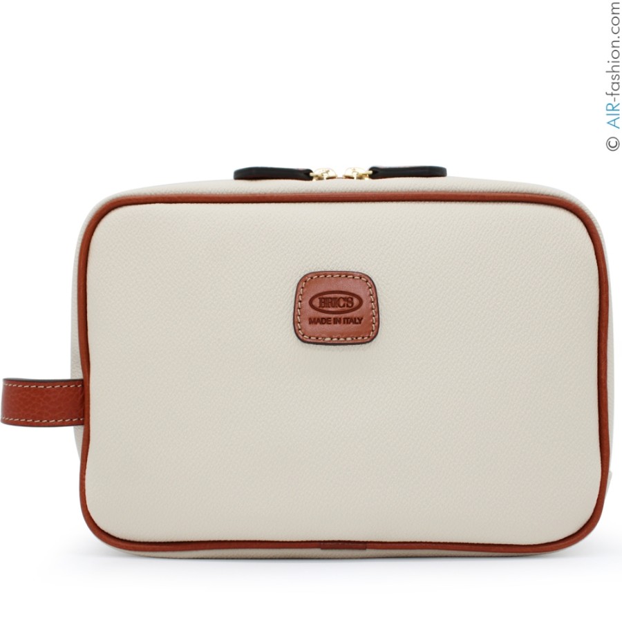 Luggage: Travel Bags And Suitcases BRIC'S | Bric'S Firenze Beauty Case - Travel Purse Of Resistant Material Cream Color Bbj00601.014