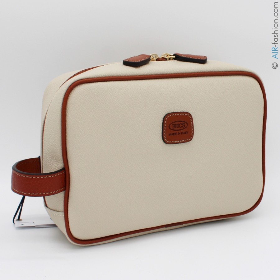 Luggage: Travel Bags And Suitcases BRIC'S | Bric'S Firenze Beauty Case - Travel Purse Of Resistant Material Cream Color Bbj00601.014