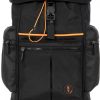 Mens Bags BRIC'S BY | Bric'S By Men'S Sport Style Backpack Of Black Nylon With Led Lighting - Medium B3Y04494.001