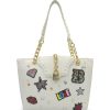 Ladies Bags Braccialini | Braccialini Rock White Shopper Bag B17144-Yy-001-Uni