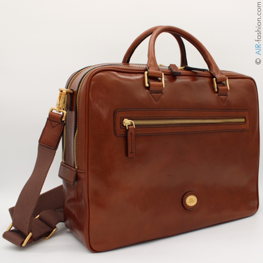 Business Bags The Bridge | The Bridge Business Briefcase For Laptop, Of Tuscan Leather, Made In Italy 06350001