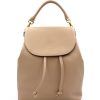 Ladies Bags CROMIA | Cromia Backpack With Flap Of Soft Leather Made In Italy Nude Color 1404425