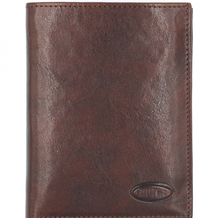 Mens Accessories BRIC'S | Bric'S Men'S Vertical Wallet Of Vegetable Tanned Brown Leather Bh109204.002