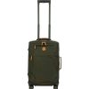 Luggage: Travel Bags And Suitcases BRIC'S | Bric'S X-Collection Cabin Spinner Suitcase Of Olive Green Nylon, Small 55 Cm / 21.7 Bxl58117.078