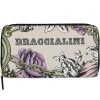 Ladies Accessories Braccialini | Braccialini Zip Around Wallet, Cream Color, With Flower Print B14350-126-Br