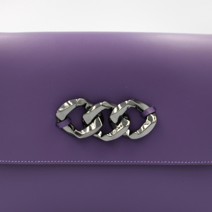 Ladies Bags John Richmond | John Richmond Purple Leather Messenger Bag Jr-W-1053