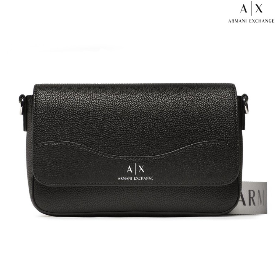 Ladies Bags Armani Exchange | Armani Exchange Black Clutch Bag / Crossbody 942912Cc783100020